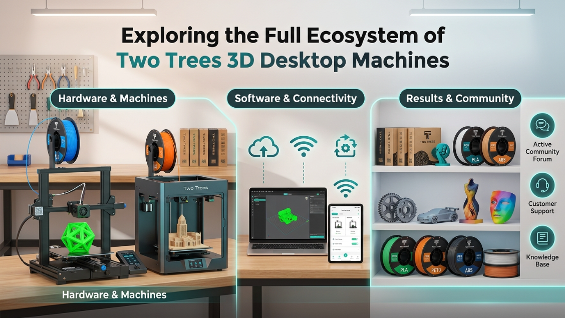 Exploring the Full Ecosystem of Two Trees 3D Desktop Machines