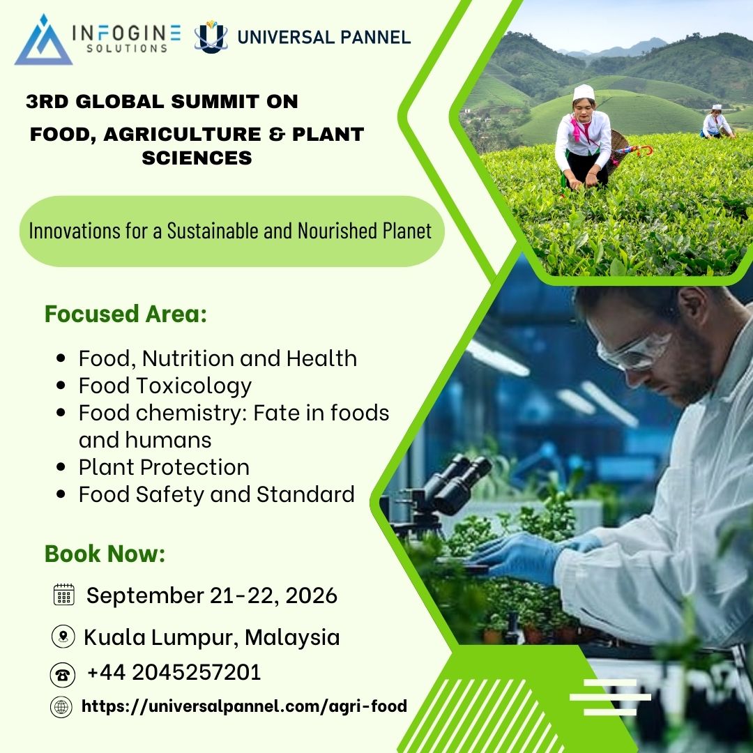 3rd Global Summit on Food, Agriculture & Plant Sciences 2026