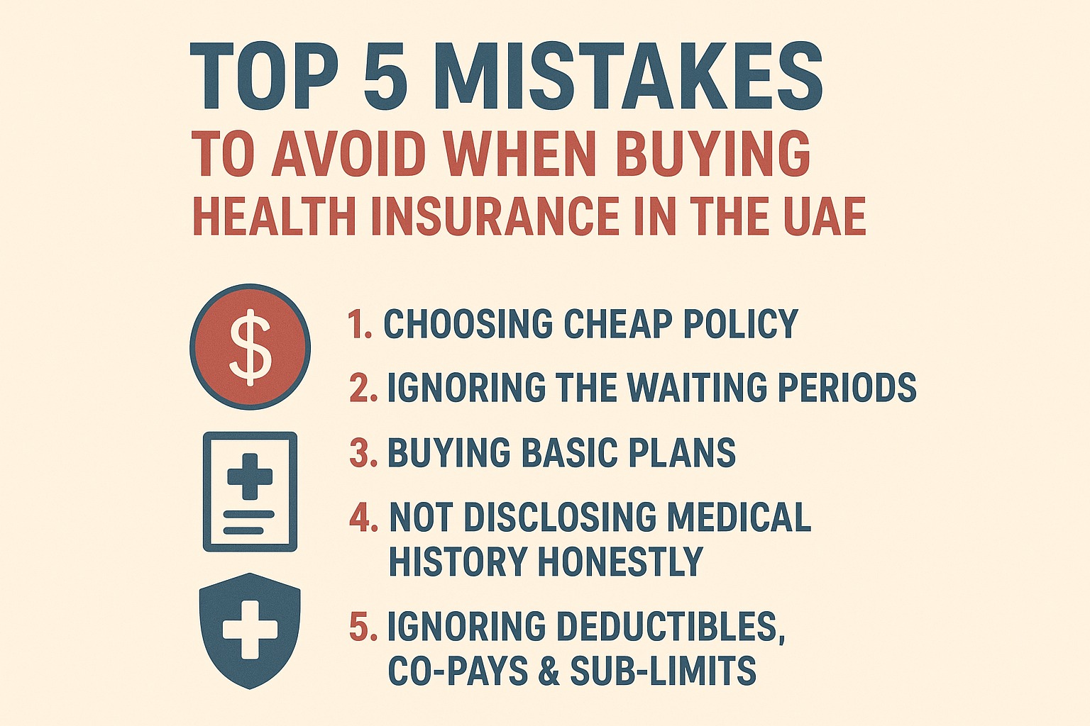 Top 5 Mistakes to Avoid When Buying Health Insurance in the UAE