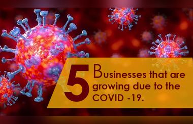 5 Businesses that are growing due to the Coronavirus.