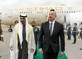 UAE President Sheikh Mohamed arrives in Azerbaijan on official visit