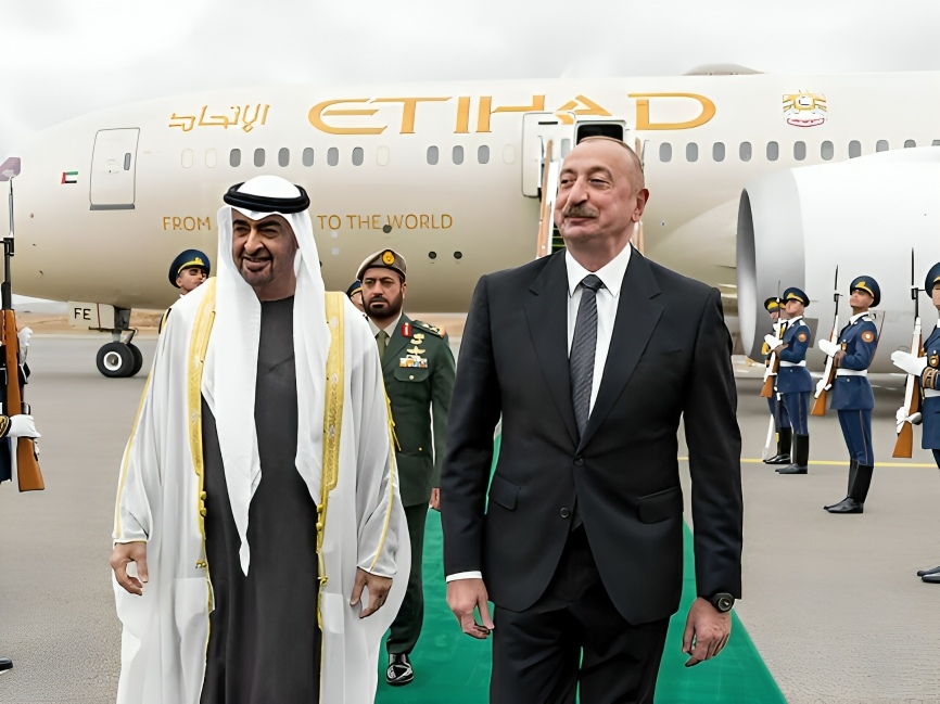 UAE President Sheikh Mohamed arrives in Azerbaijan on official visit