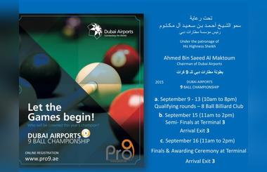 3rd Dubai Airports 9ball Championship