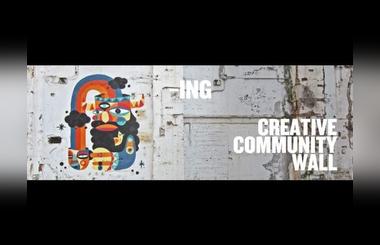 Creative Community Wall Live Painting - Graffiti artist Ruben Sanchez creates art at JLT on a Creative Wall.