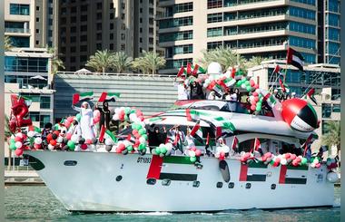 Dubai Marina Yacht Clubs second annual UAE National Day Boat Parade