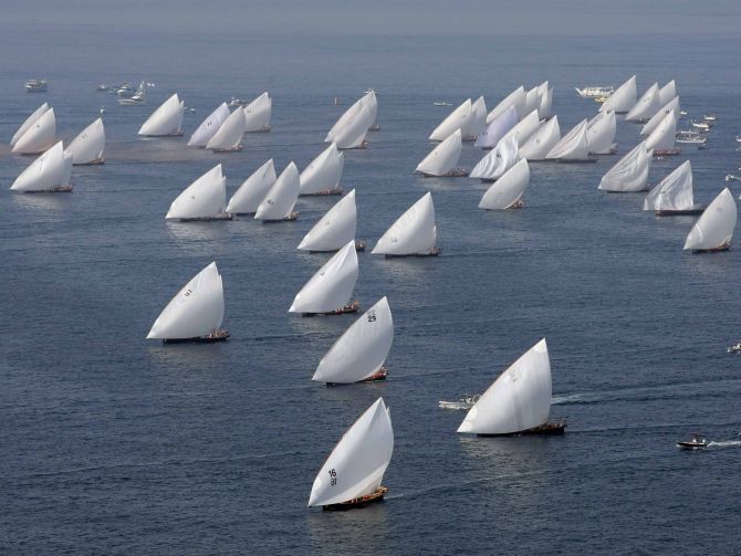 Al Gaffal Traditional 60ft Dhow Race 2015 - This is the Silver Jubilee 25th anniversary of the iconic boat race.