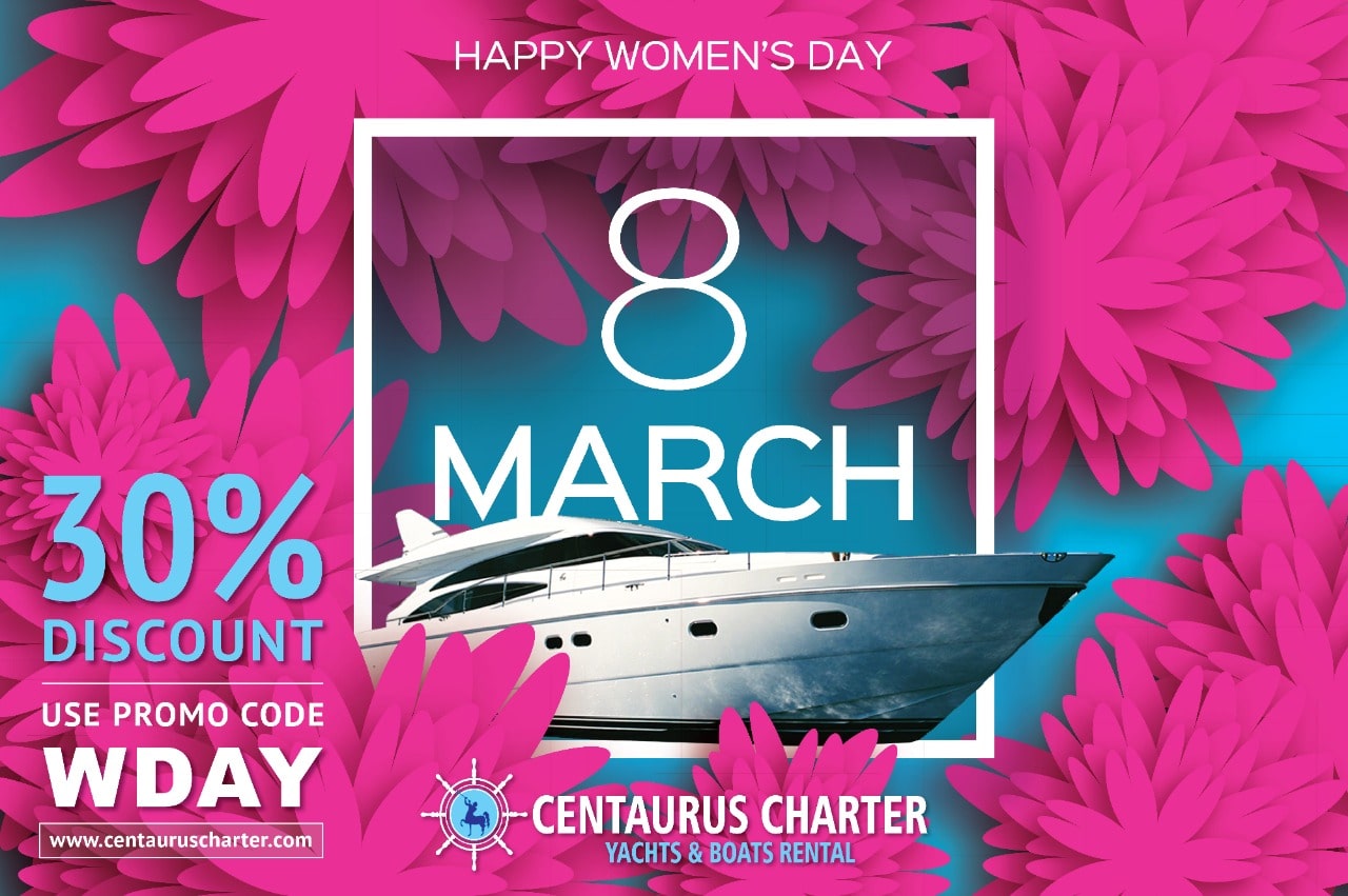 30% OFF on Luxury Yacht - Womens Day Deals