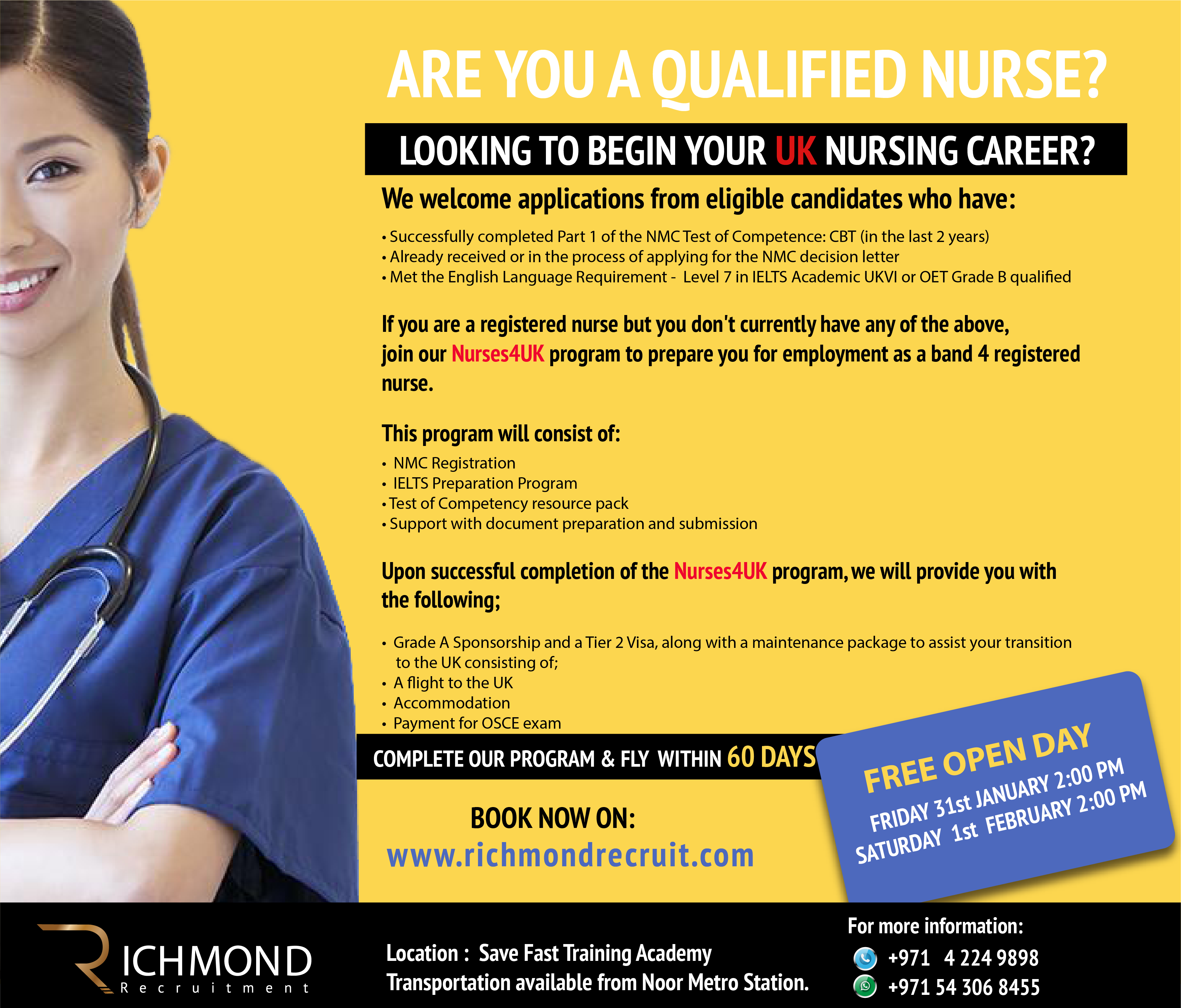 Nurses4UK - Open Invite For Nurses in UAE that wish to work in UK