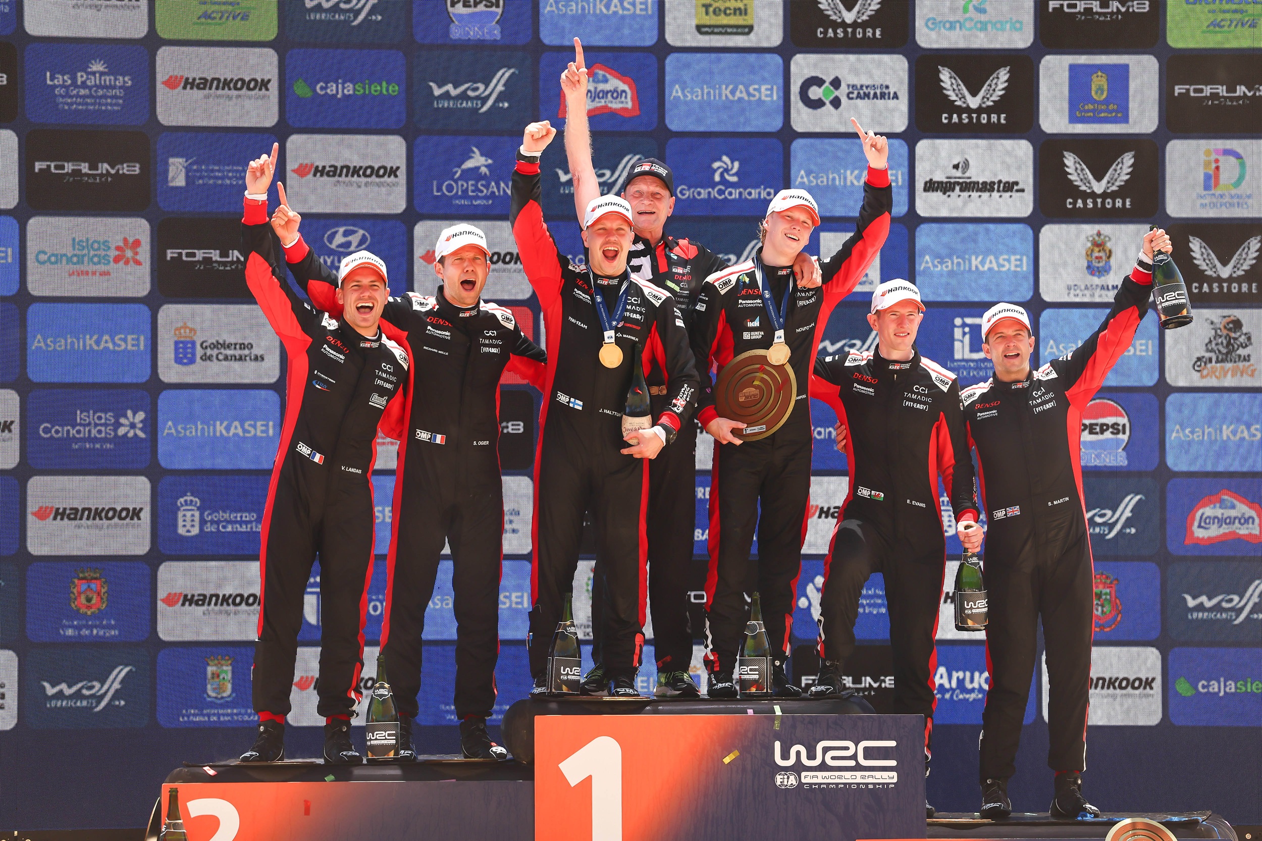 TOYOTA GAZOO Racing Achieves Historic 1-2-3-4 Finish at Rally Islas Canarias