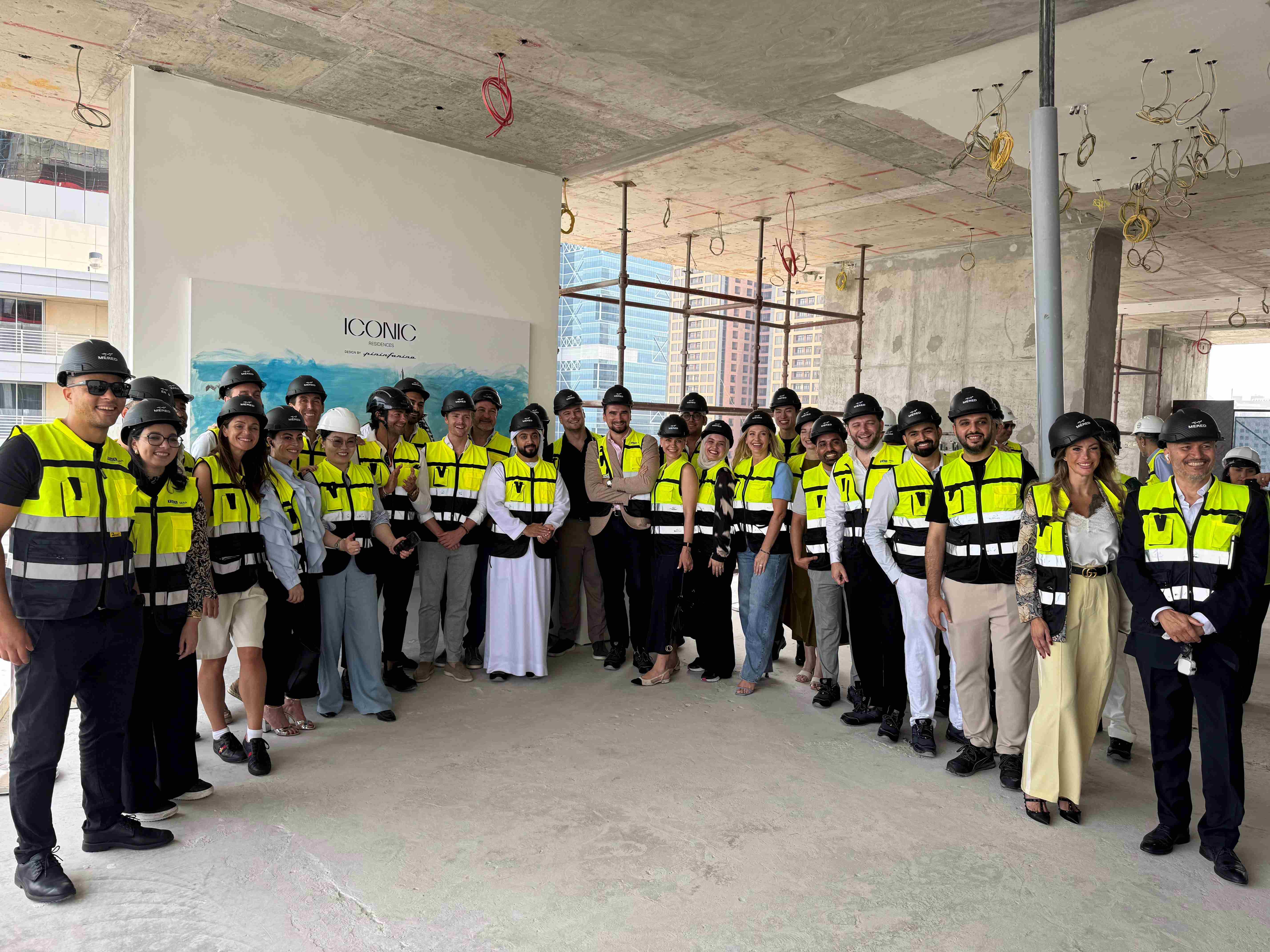 MERED Hosts Live Art Activation at ICONIC Residences Construction Site in Dubai