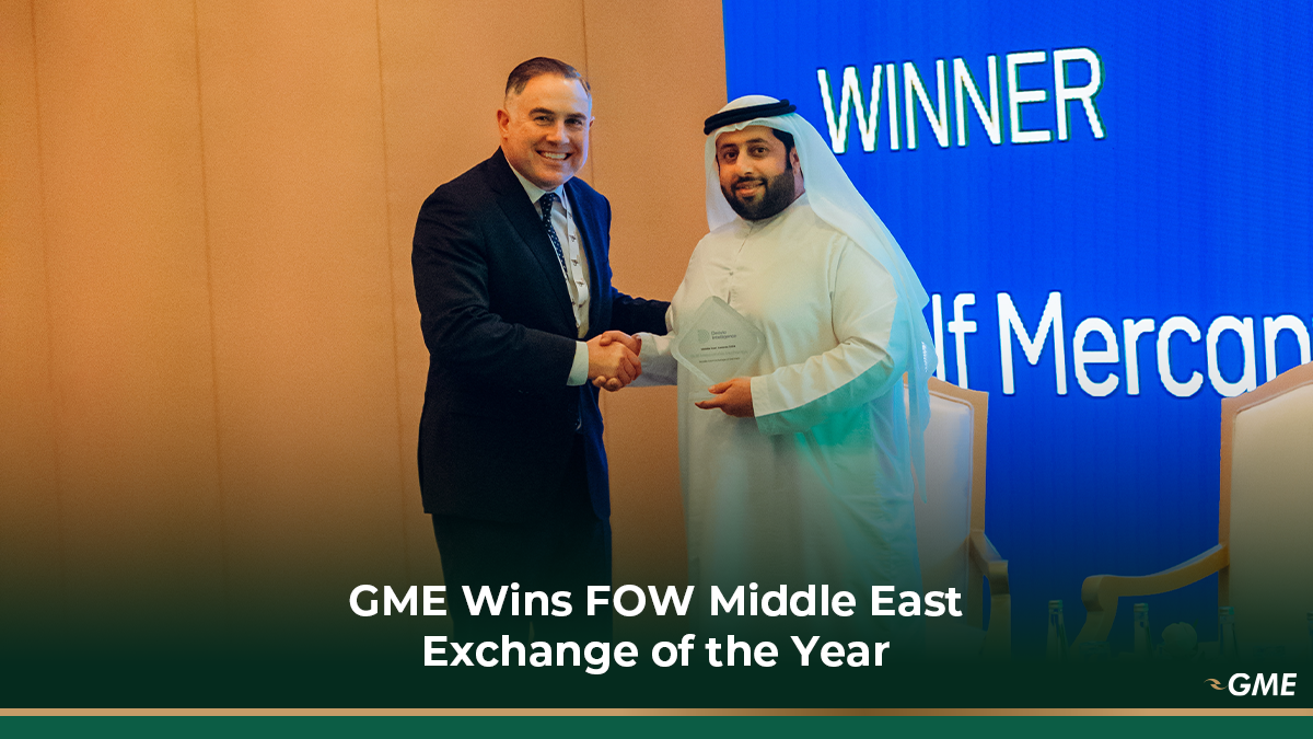 Gulf Mercantile Exchange Wins Prestigious ‘Middle East Exchange of the Year’ Award
