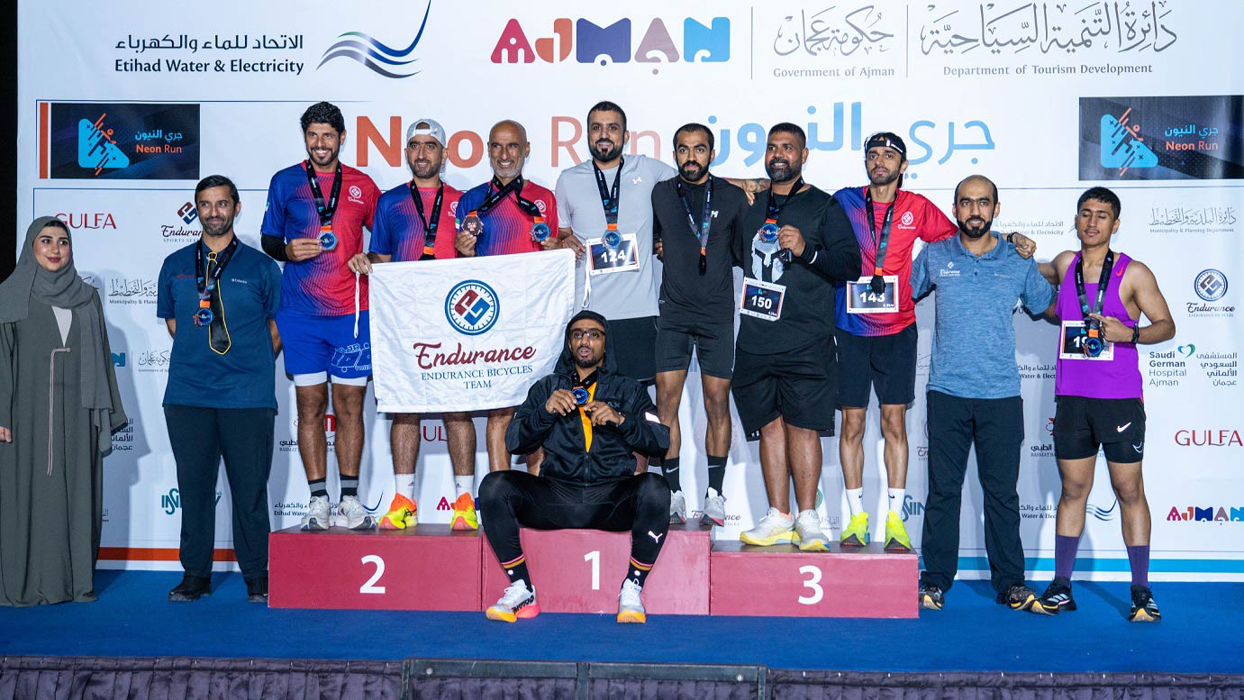 Ajman Tourism Development Department Hosts ‘Neon Run’ to Promote Sports and Fitness