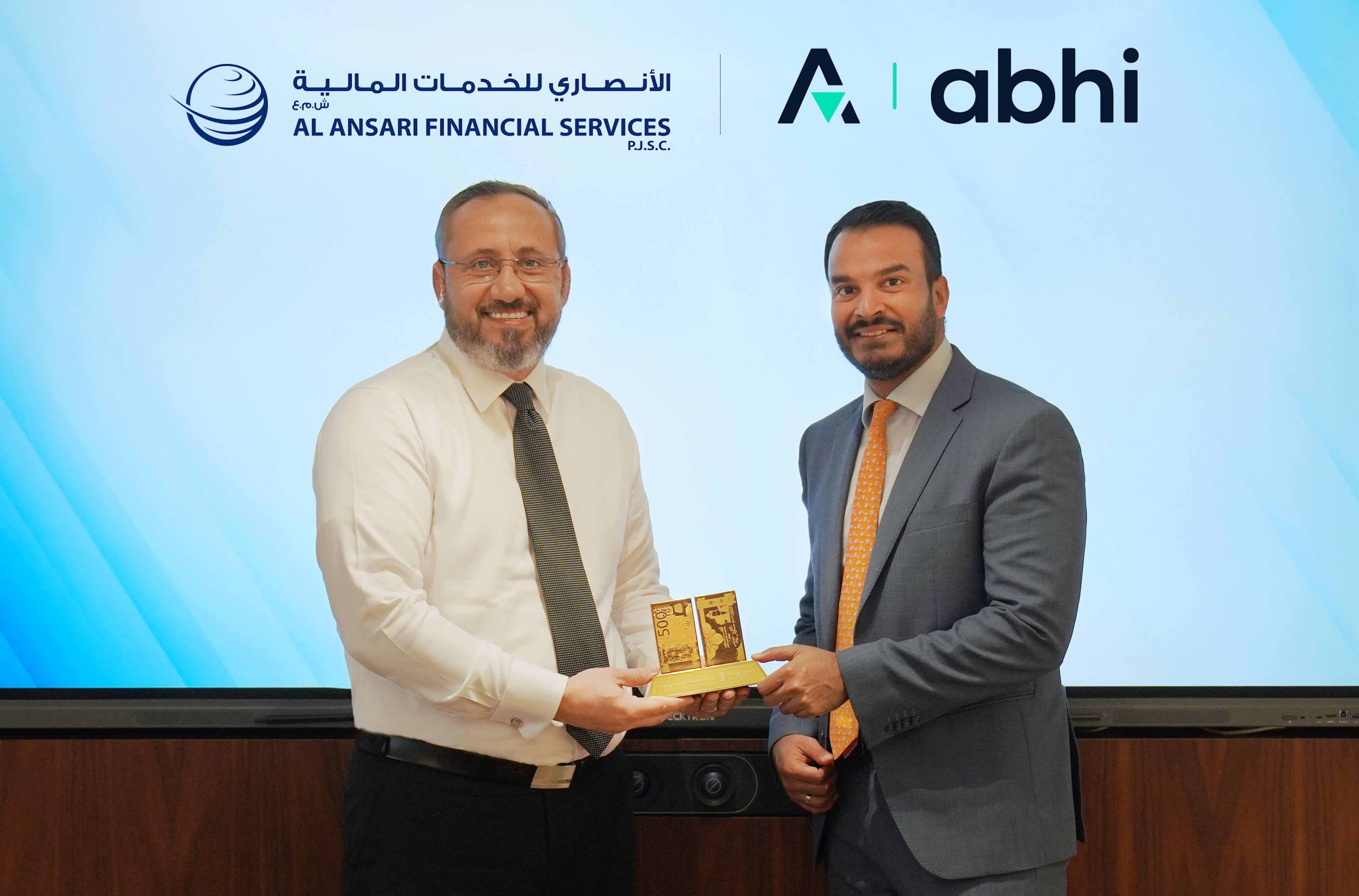 Al Ansari Financial Services Partners with Abhi to Launch Earned Wage Access and Send Now, Pay Later Services