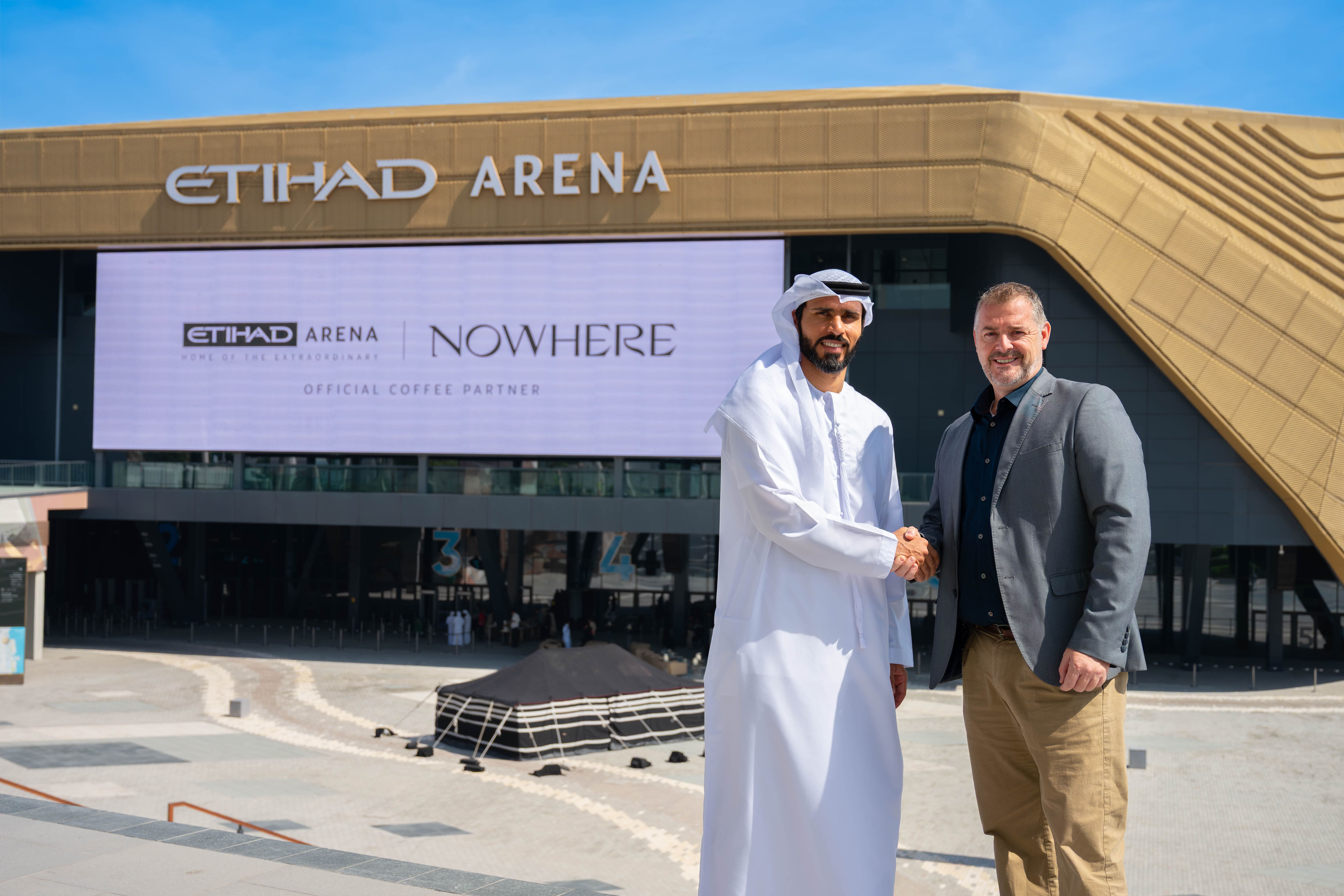 Etihad Arena partners with Nowhere Café as official coffee brand