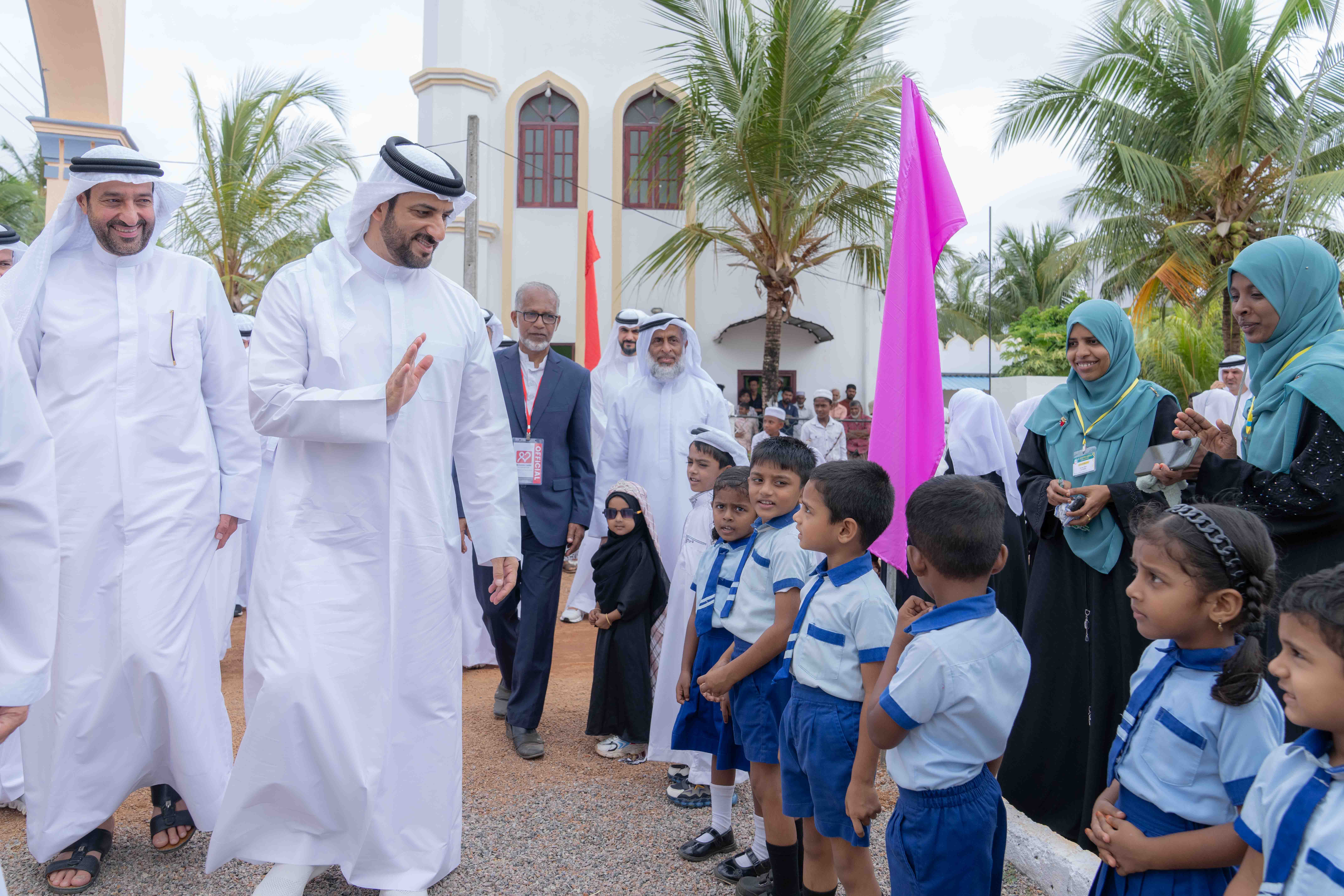 Sultan bin Ahmed visits Al Rahma Village in Sri Lanka