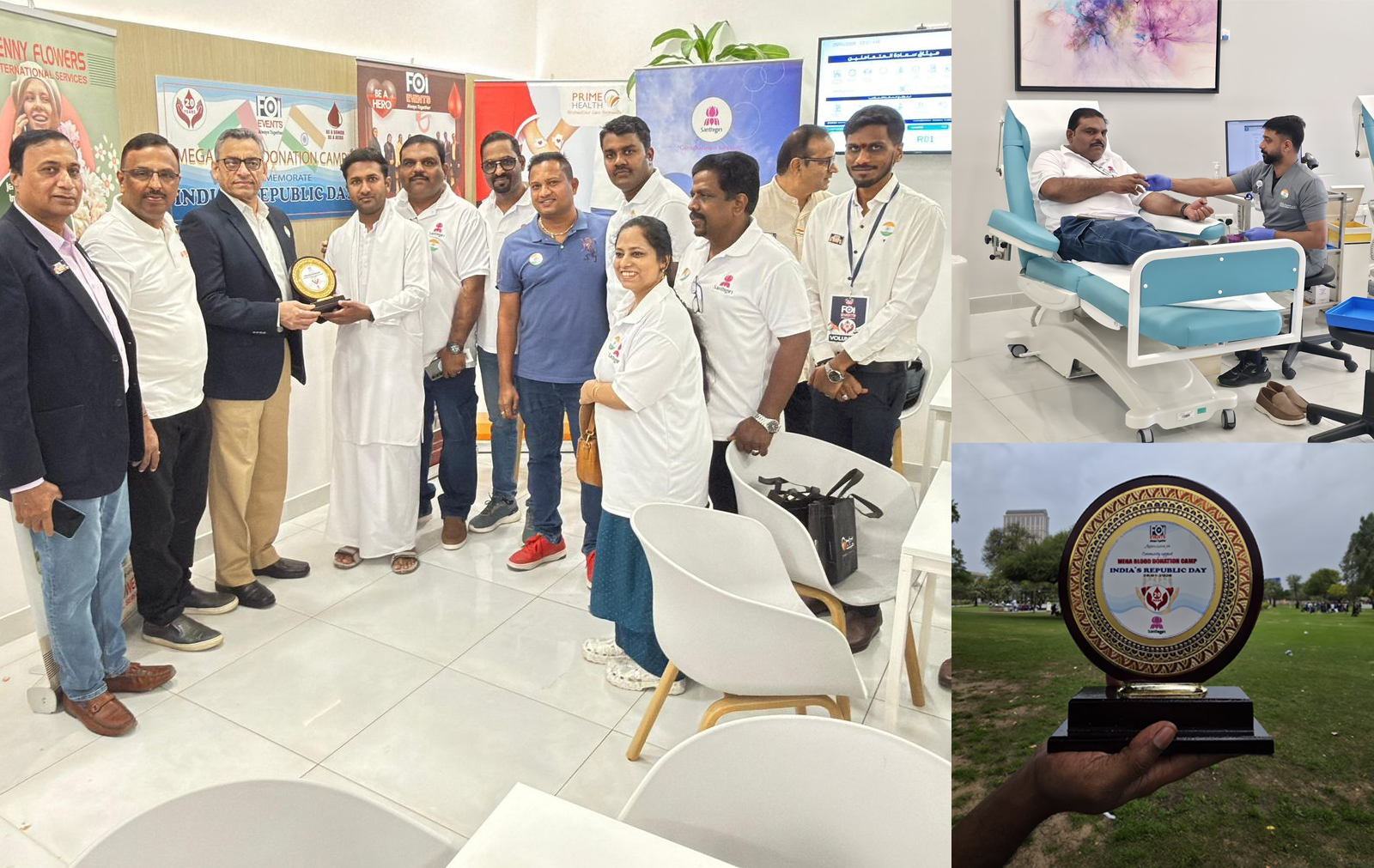 Friends of India, Shantigiri Cultural and Social Centre, and Dubai Health Authority Organise Mega Blood Donation Camp in Dubai