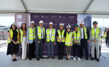 Crystalbrook Aurora tops out at Garema Place, marking key milestone for Canberra luxury hotel