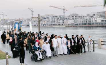 Dubai Culture and Dubai Club for People of Determination host awareness walk to support the visually impaired
