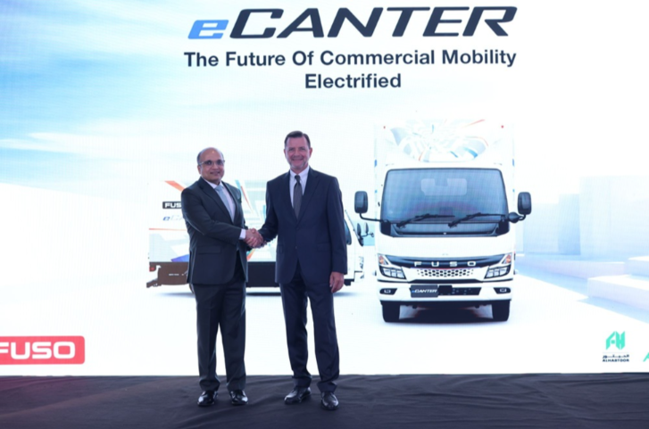 Fuso launches the new all-electric eCanter in the United Arab Emirates