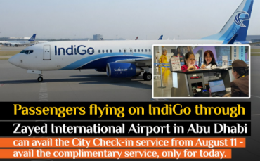 Abu Dhabi Offers Free City Check-in Service for IndiGo Passengers on August 11