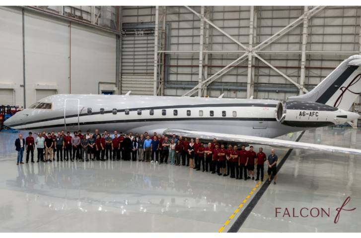 Falcon Technic Completes Major 60-Month Inspection on Global Express XRS, Returning Aircraft to Full Service