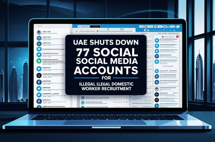 UAE Shuts Down 77 Social Media Accounts for Illegal Domestic Worker Recruitment