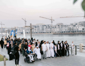 Dubai Culture and Dubai Club for People of Determination host awareness walk to support the visually impaired