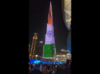 Dubai’s Burj Khalifa Shines in Tricolour to Mark India’s 79th Independence Day