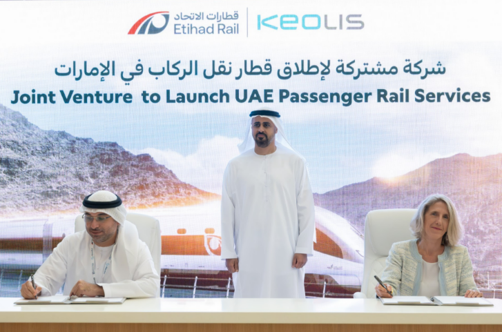 Etihad Rail and Keolis form joint venture to launch UAE passenger rail services in 2026