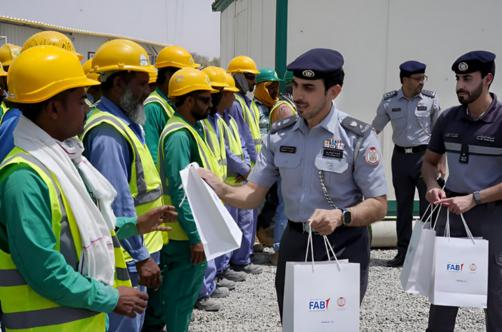 Abu Dhabi Police and First Abu Dhabi Bank Launch ‘Cool Their Summer’ Initiative for Workers in Al Ain