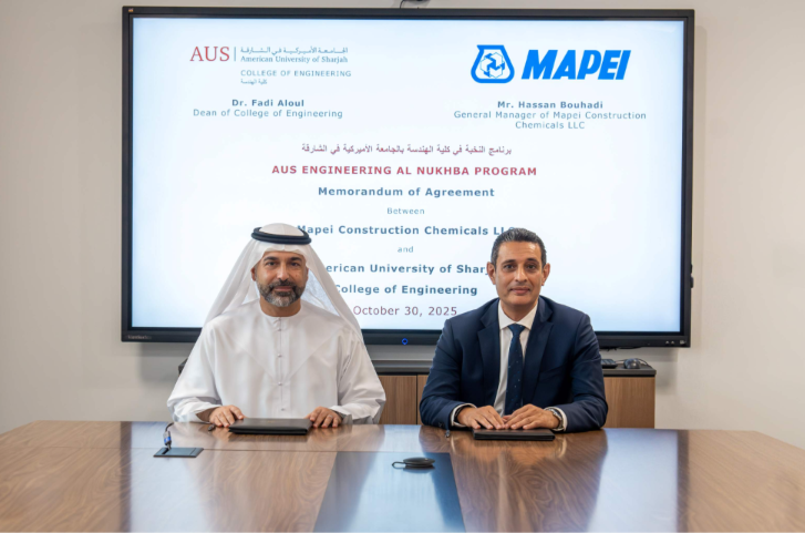 AUS Partners with Mapei to Cultivate Next-Generation Engineering Talent for UAE’s Construction Sector