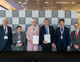 AUS leads regional dialogue on sustainable finance and expands partnership with University of Birmingham