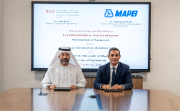 AUS Partners with Mapei to Cultivate Next-Generation Engineering Talent for UAE’s Construction Sector