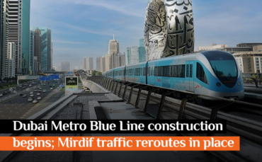 Dubai Metro Blue Line Construction Commences; Traffic Rerouting Underway in Mirdif