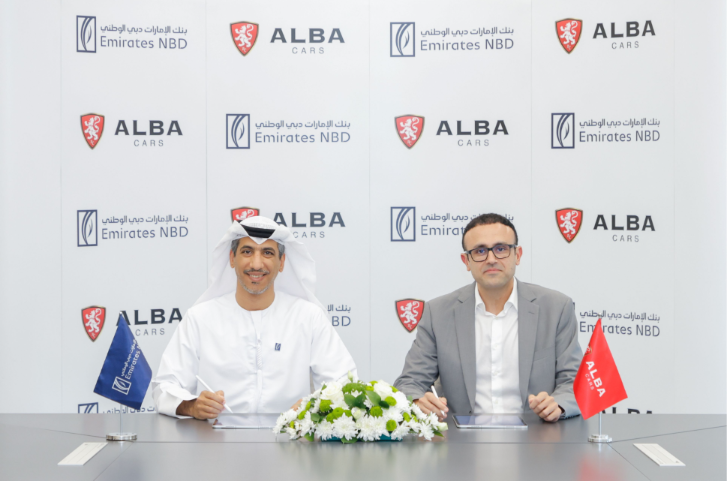 Emirates NBD and Alba Cars Partner to Launch Digital Revolving Short-Term Loan Facility