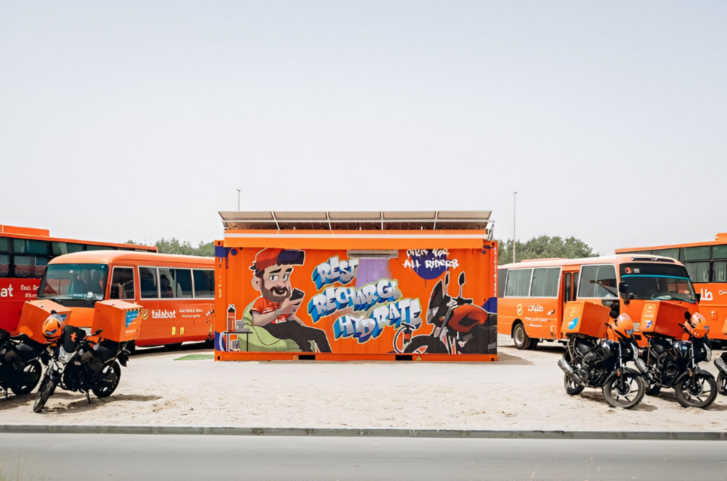 Abu Dhabi Launches Solar-Powered Rest Areas for Delivery Riders