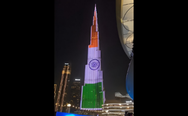 Dubai’s Burj Khalifa Shines in Tricolour to Mark India’s 79th Independence Day