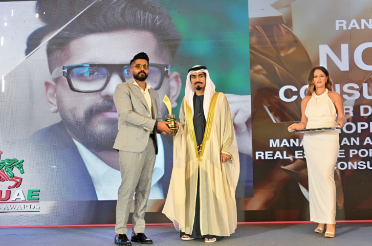 Sai Syam Ramachandran honoured with ‘Visionary Leader’ award by Sheikh Saqer Ali Binsaeed Al Nuaimi