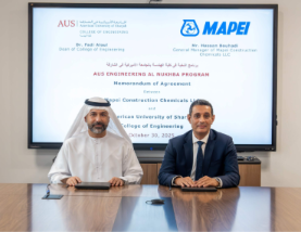 AUS Partners with Mapei to Cultivate Next-Generation Engineering Talent for UAE’s Construction Sector