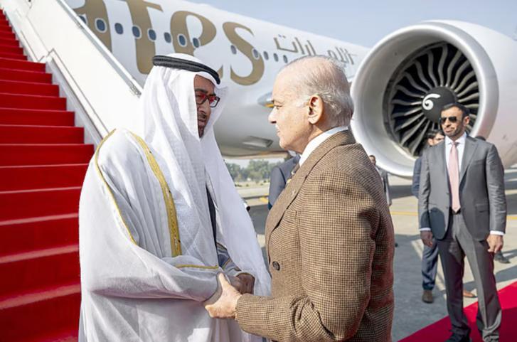 UAE President arrives in Pakistan on official visit