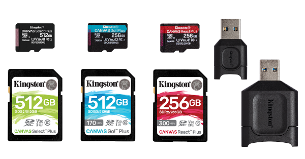Refresh of Canvas Card Series and MobileLite Plus Readers Announced by Kingston Digital 