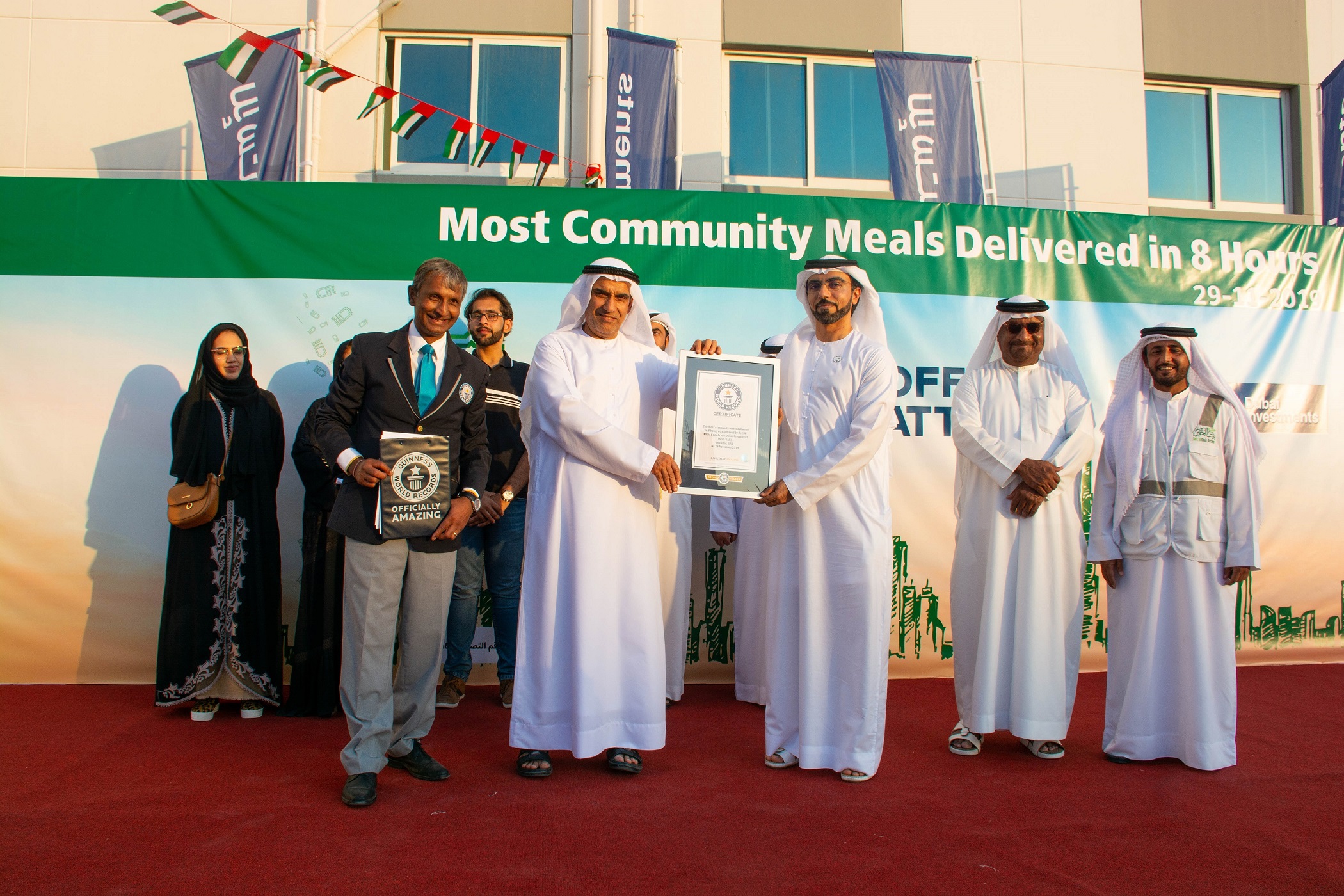 Dubai Investments and Beit Al Khair make Guinness World Records for the Most Community Meals delivered in under Three Hours 