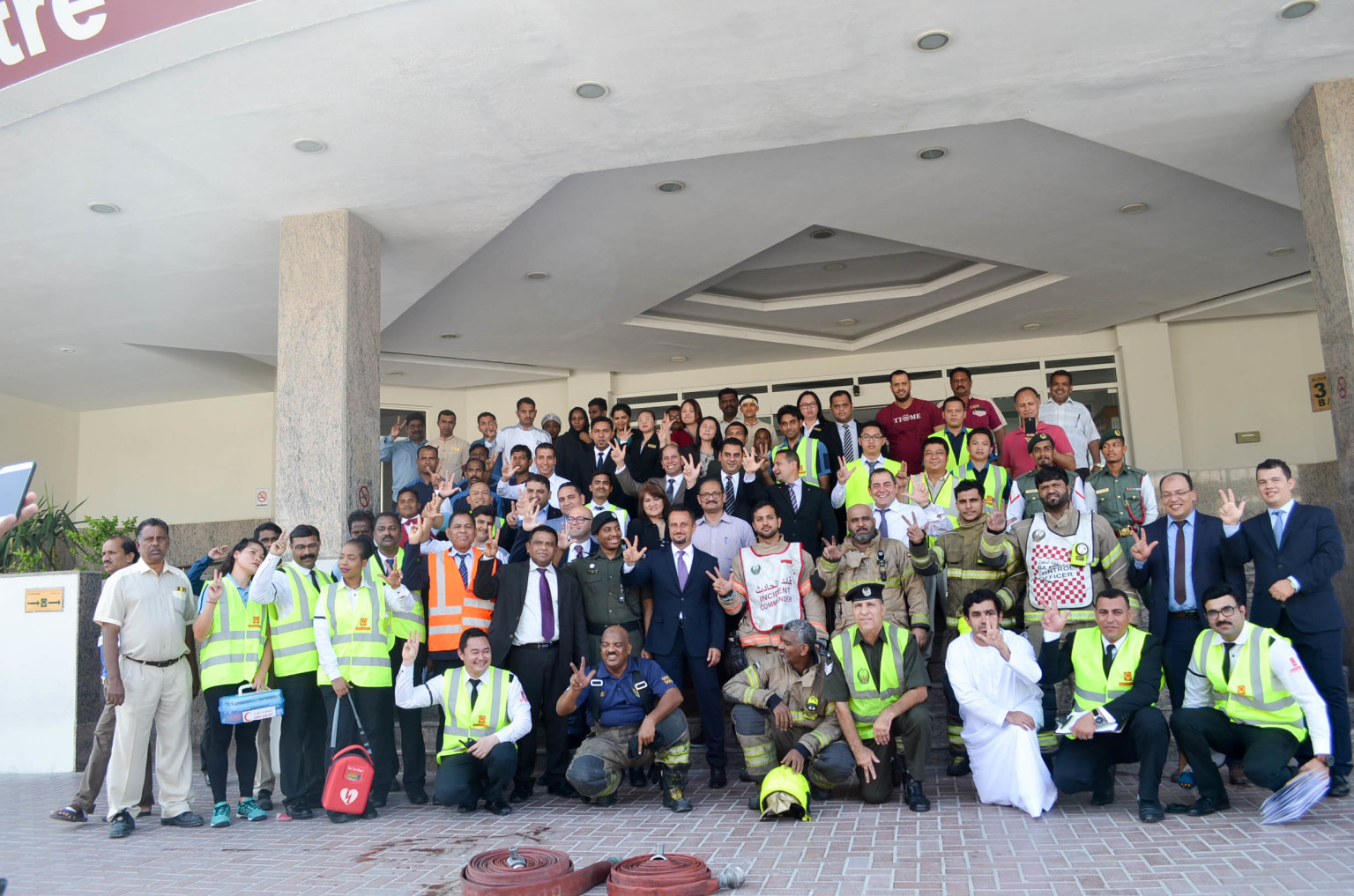 Al Bustan Centre & Residence conducts mock fire drill training with DCD 