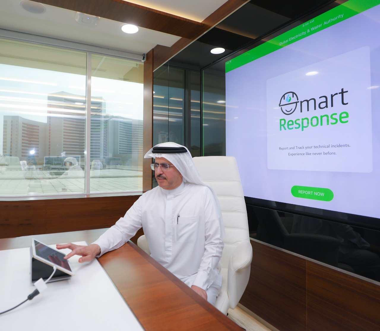 Smart Response Service for technical notification, launched by HE Saeed Mohammed Al Tayer