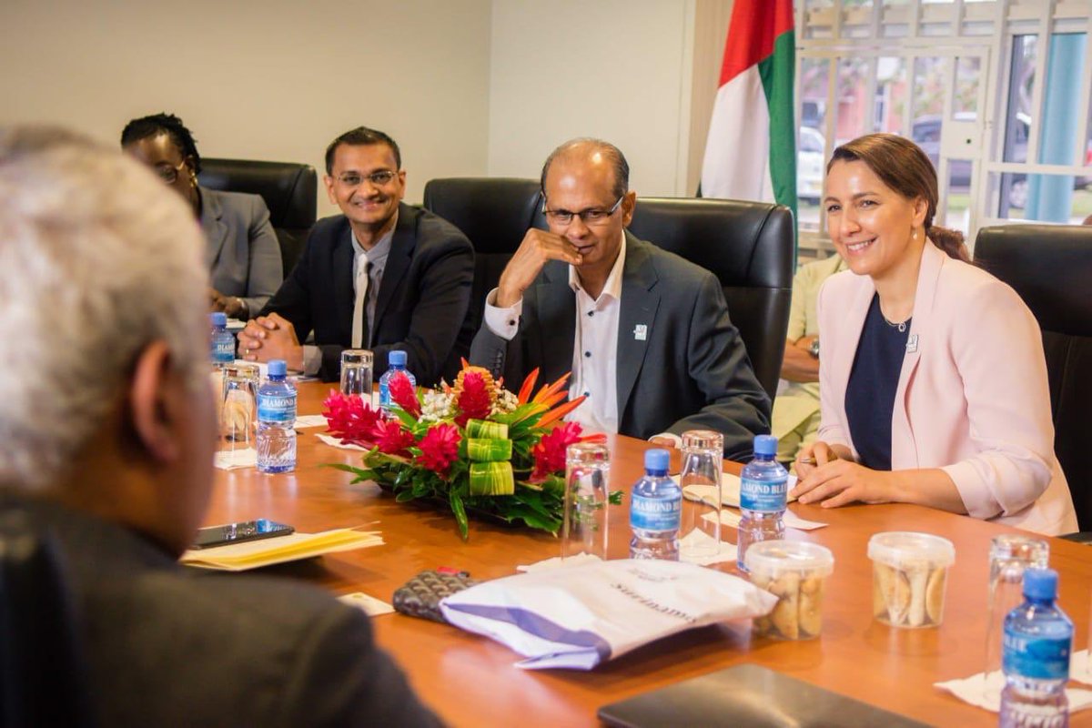 Discussion made to establish the UAESuriname Food Corridor, Minister of State for Food Security Visits Suriname