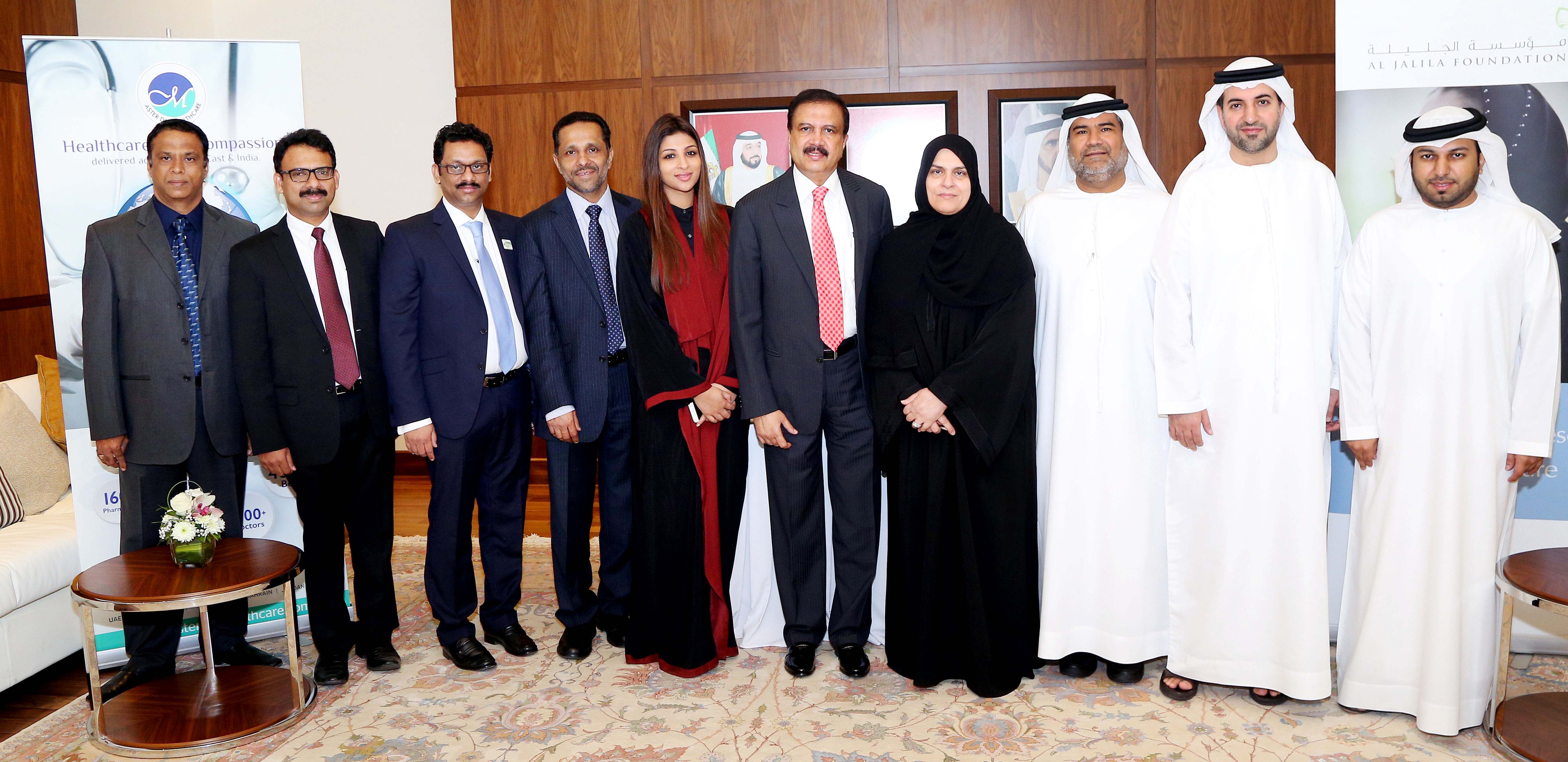 Aster DM Healthcare pledges support to Al Jalila Foundation with  AED 10 Million donation