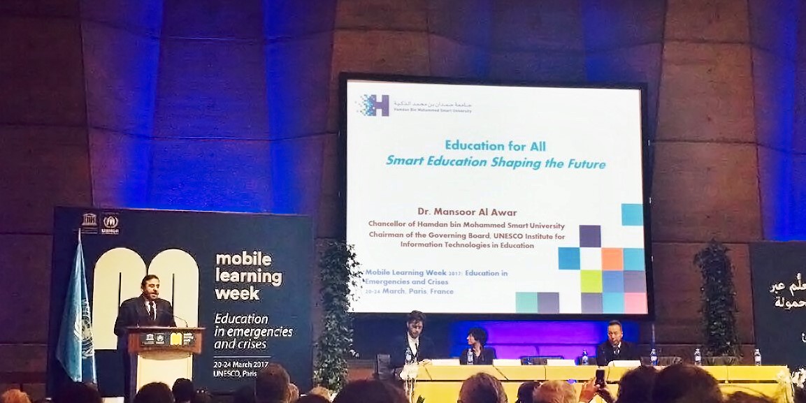 HBMSU Presents Innovative International Project for Educating Refugees During UNESCOs Mobile Learning Week 2017