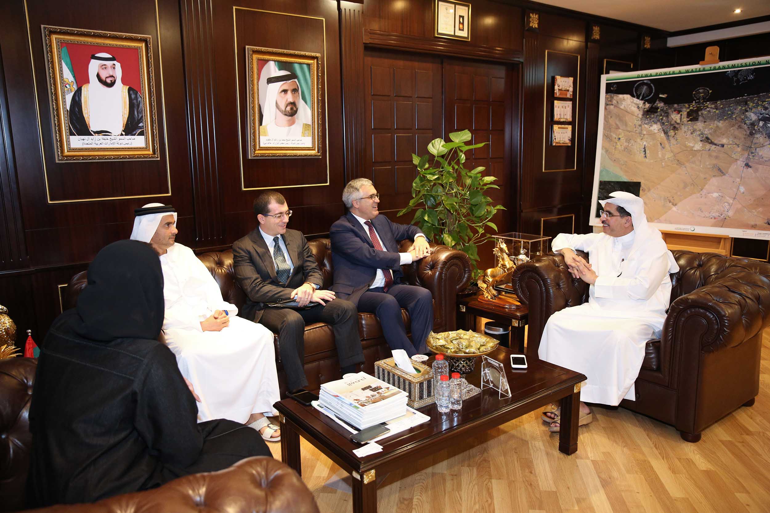 HE Saeed Mohammed Al Tayer Discusses Ways to Enhance Collaboration With Italy's Ambassador to the UAE