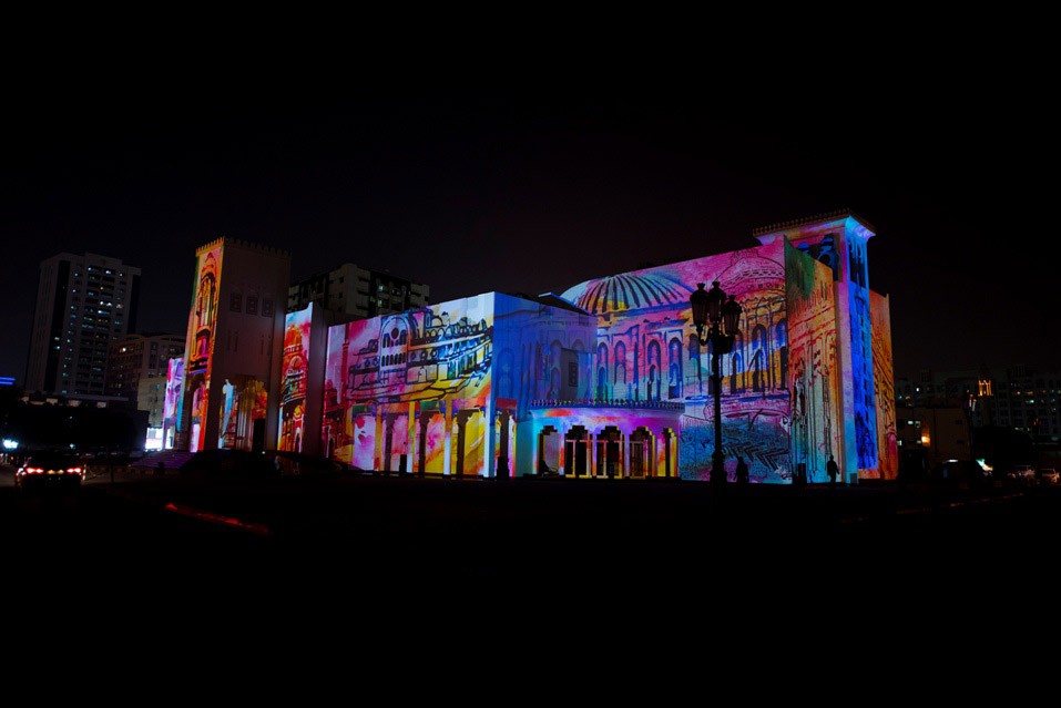 Heart of Sharjah Showcases Emirates Unique Cultural Progress During Sharjah Light Festival 2018