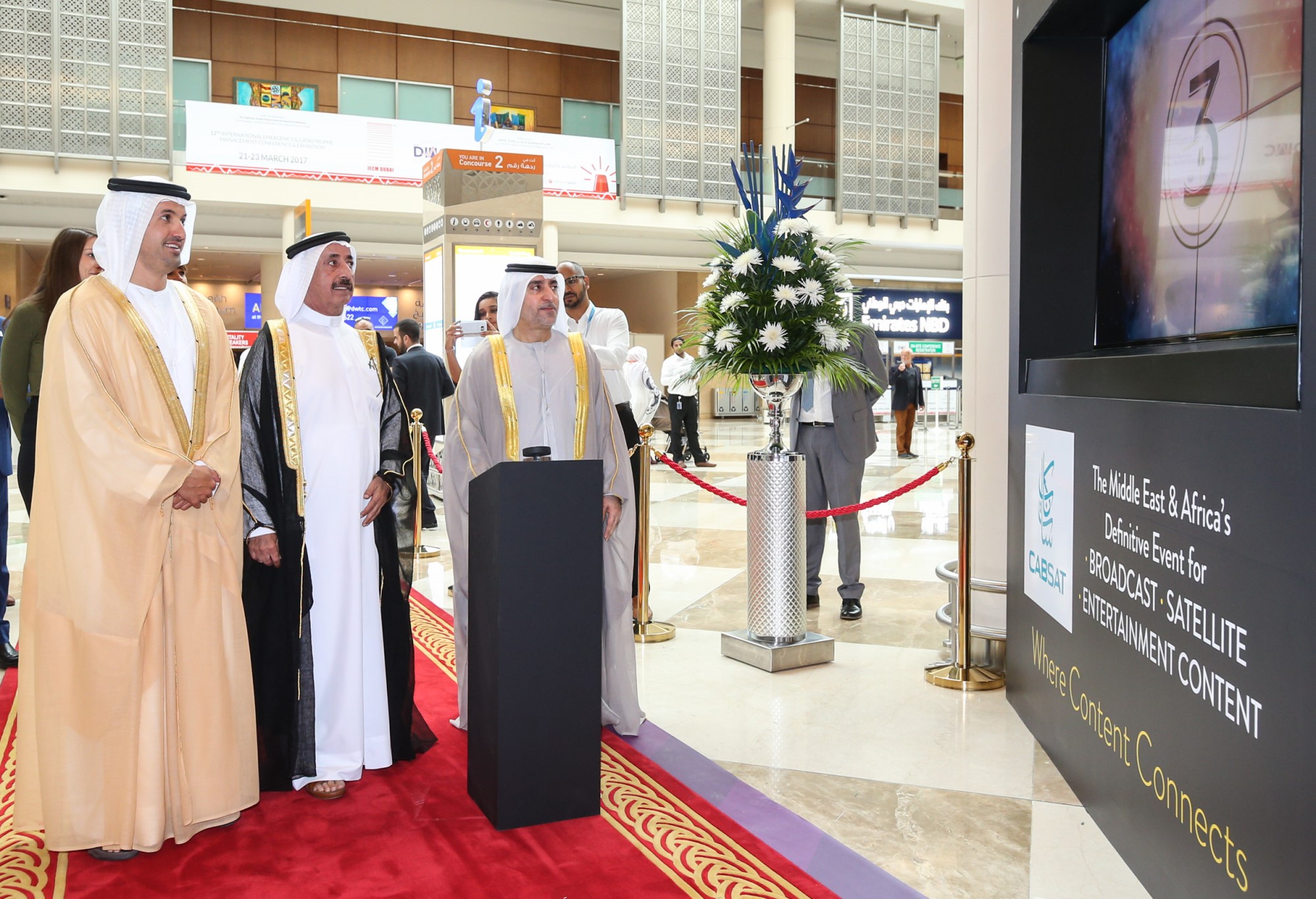 Hh Sheikh Hasher Bin Maktoum Opens Cabsat 2017